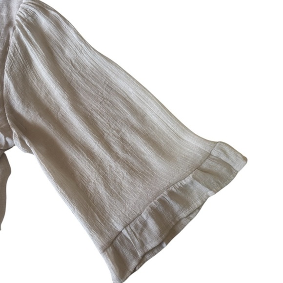 NAÏF Three-Tier Ivory Rayon Babydoll Prairie Dress Women’s Size Large NWT - Picture 14 of 17